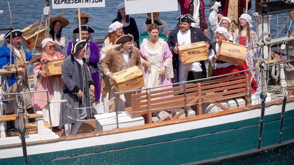 Cannabis Company Re-Enacted the Boston Tea Party to Protest Federal Cannabis Taxes