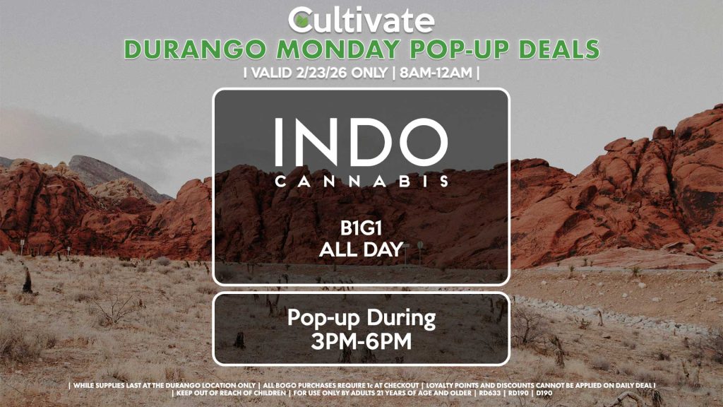 INDO (D) B1G1 ALL DAY Pop-Up During 3PM-6PM