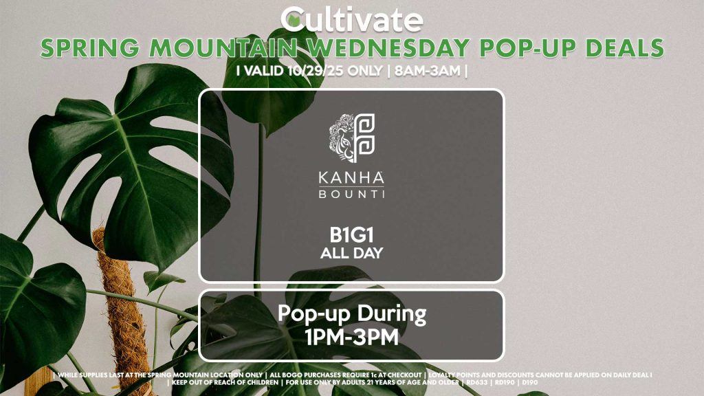 BOUNTI/KANHA (SM) B1G1 ALL DAY Pop-up During 1PM-3PM