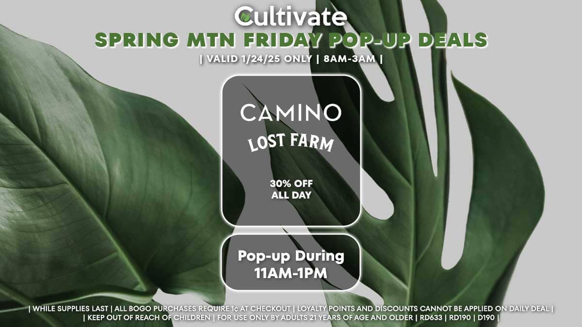 Camino Lost Farm Las Vegas Cultivate Spring Mountain Pop-ups