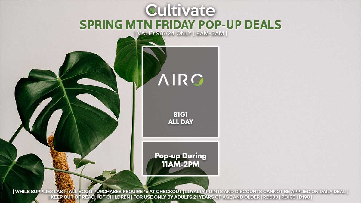 Airo Las Vegas Cultivate Spring Mountain Pop-ups