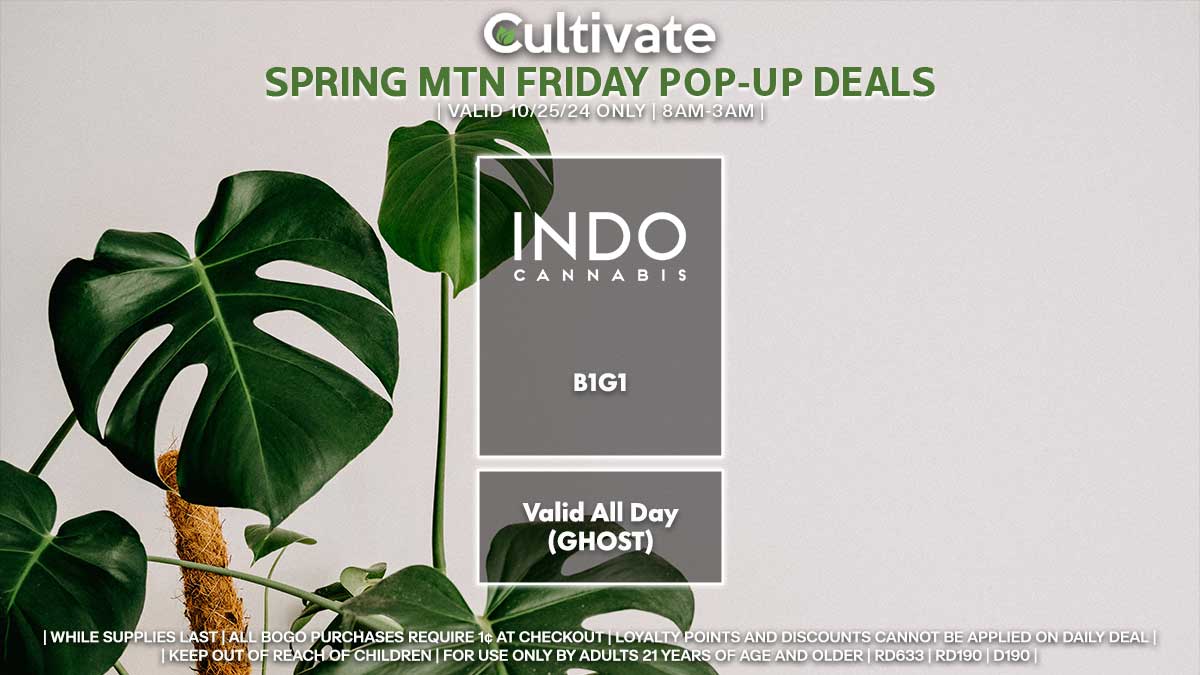 Indo Las Vegas Cultivate Spring Mountain Pop-ups