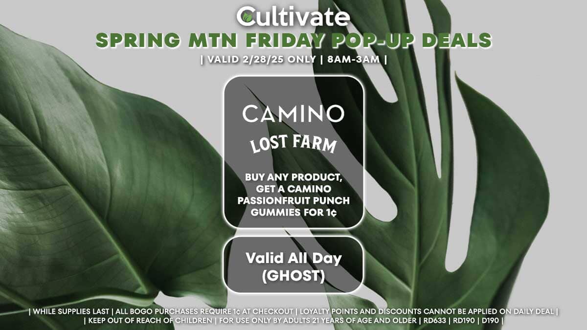 Camino Lost Farm Las Vegas Cultivate Spring Mountain Pop-ups