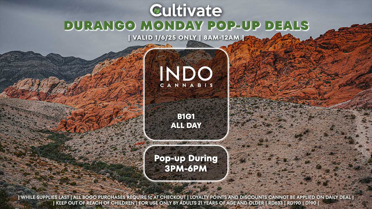 Indo Las Vegas Cultivate Durango Pop-ups