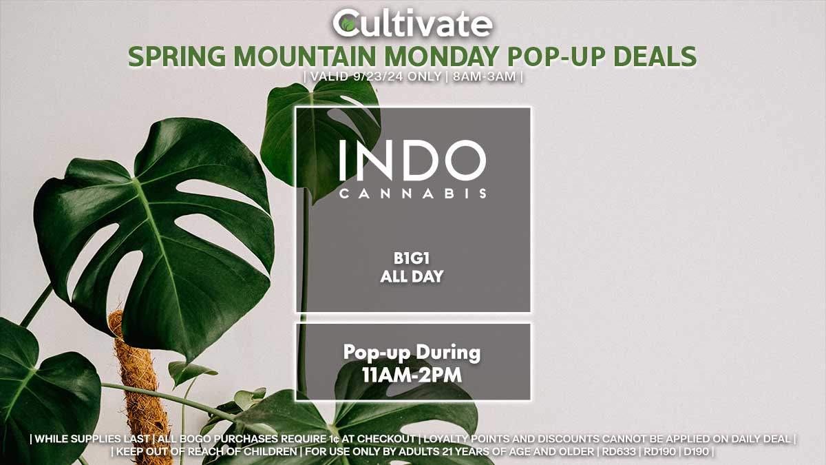 Indo Las Vegas Cultivate Spring Mountain Pop-ups