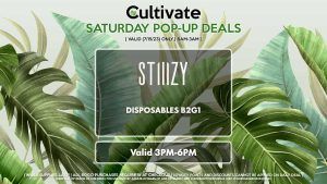 STIIIZY (S) Disposables B2G1 Valid 3PM-6PM