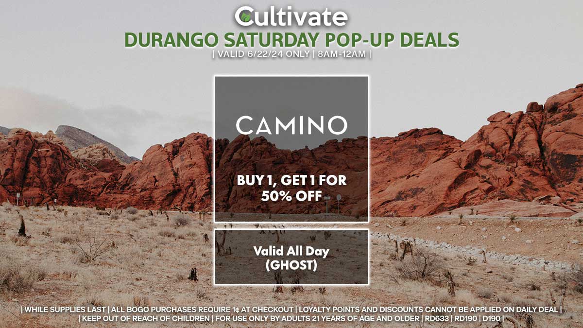 Camino Las Vegas Cultivate Durango Pop-ups