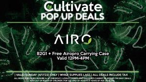 AIRO (SUN) B2G1 + Free Airopro Carrying Case Valid 12PM-4PM