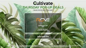 ROVE (T) Cartridges (.5g) B1G1 Infused Pre-Rolls for $25.34 ($30 OTD) Valid 12PM-3PM