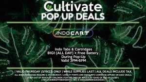 INDO (T) Indo Tabs & Cartridges B1G1 (ALL DAY) + Free Battery During Pop-Up Valid 3PM-6PM