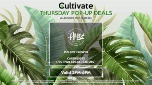 AMA (T) 15% Off Flower Cartridges (.9g) for $29.56 ($35 OTD) Valid 3PM-6PM