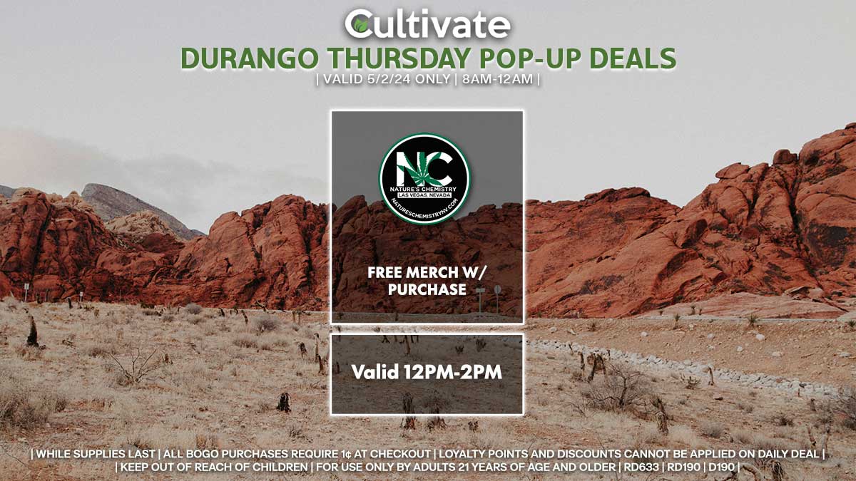 Nature's Chemistry Cultivate Las Vegas Durango Pop-up