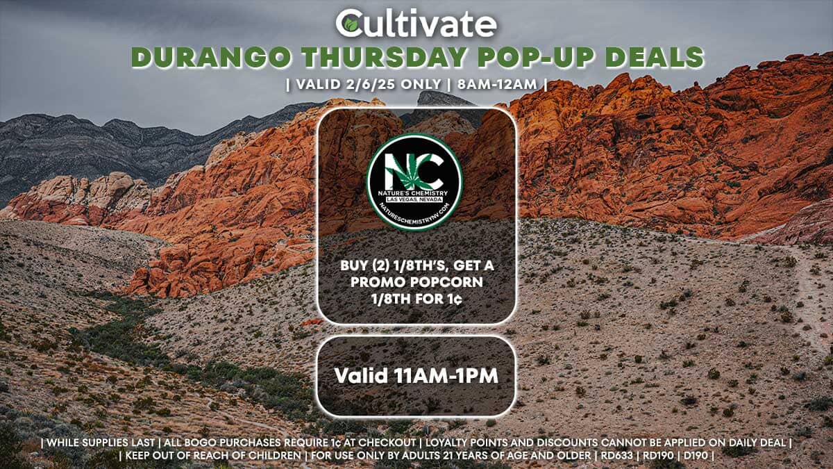 Nature's Chemistry Las Vegas Cultivate Durango Pop-ups