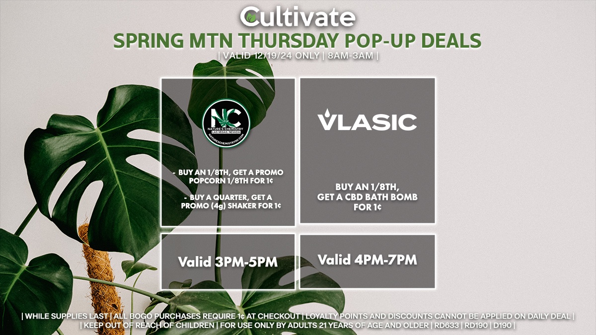 Nature's Chemistry Vlasic Las Vegas Cultivate Spring Mountain Pop-ups