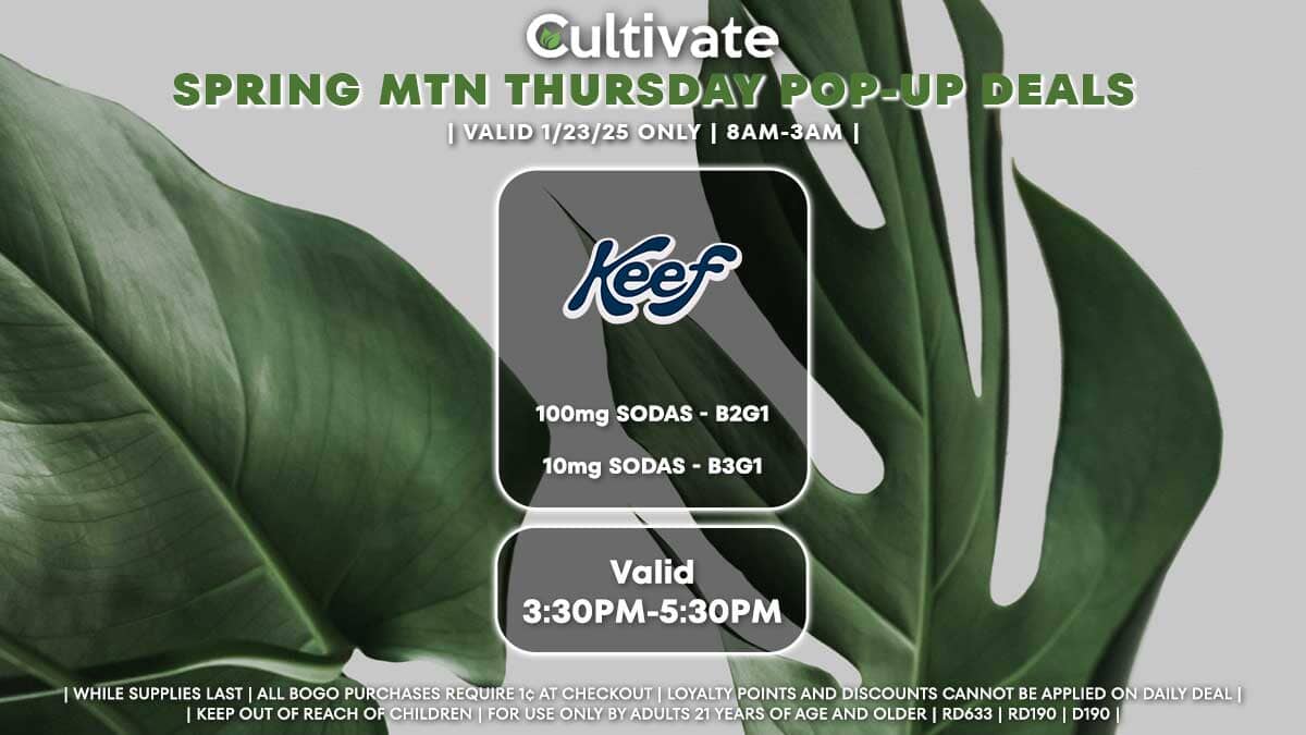 Keef Las Vegas Cultivate Durango Pop-ups