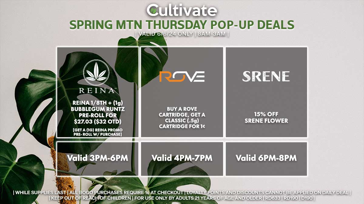 Reina Rove Srene Las Vegas Cultivate Spring Mountain Pop-ups