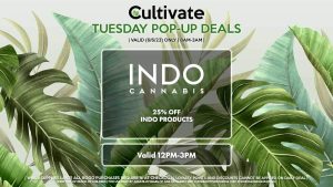 INDO (T) 25% Off Indo Products Valid 12PM-3PM