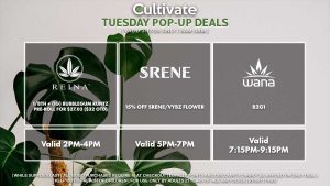REINA (T) Buy Any 1/8th, Get a (1g) Pre-Roll for 1¢ Valid 3PM-6PM
