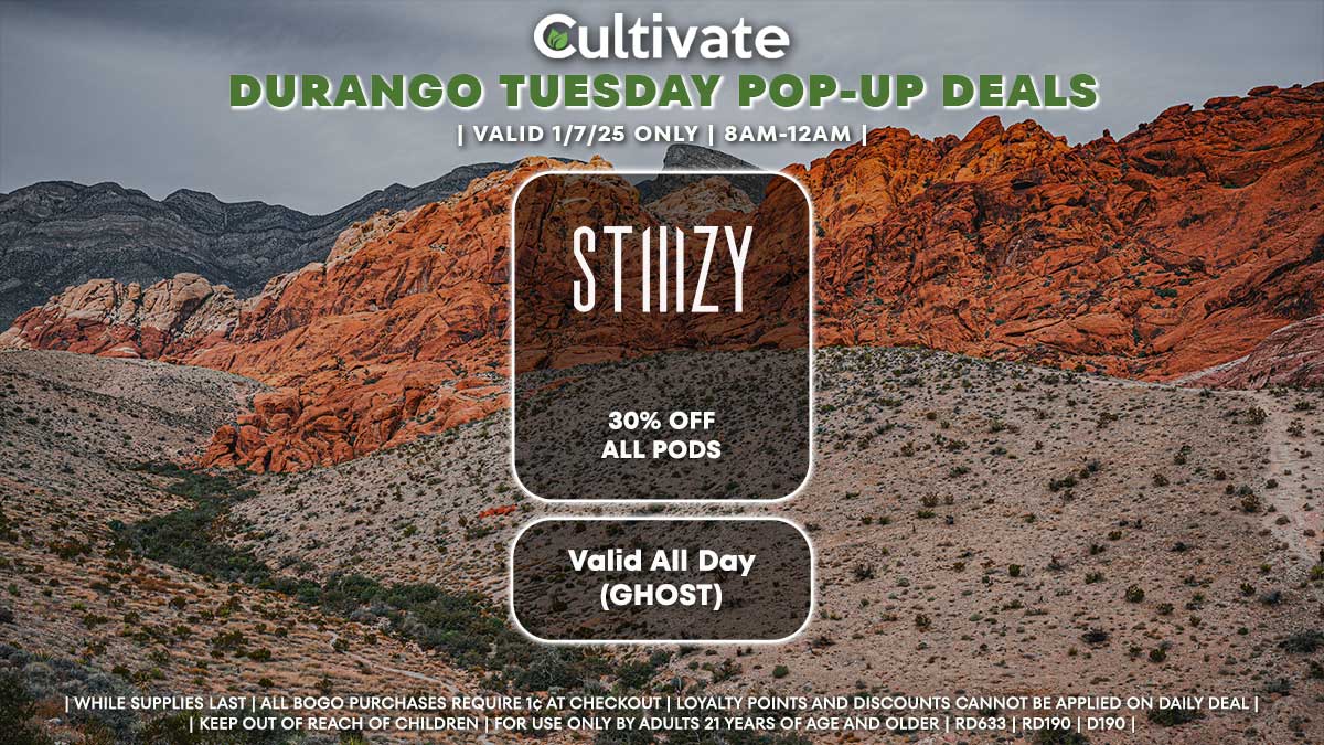 Stiiizy Las Vegas Cultivate Durango Pop-ups