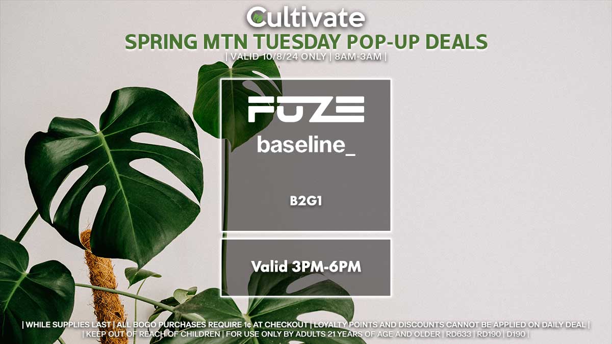 Fuze Baseline Las Vegas Cultivate Spring Mountain Pop-ups