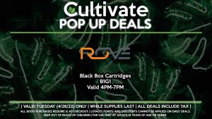 ROVE (T) Black Box Cartridges B1G1 Valid 4PM-7PM