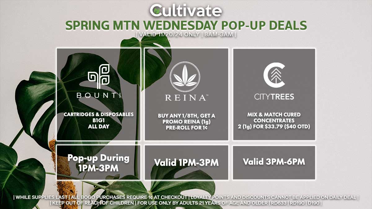 Bounti Reina City Trees Las Vegas Spring Mountain Pop-ups